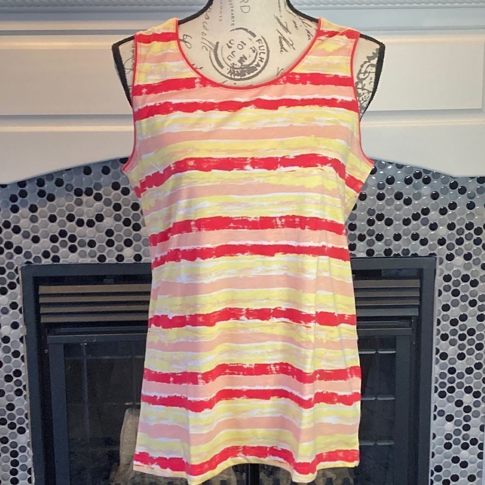 Coral Bay‎ multicolor tank top, size medium